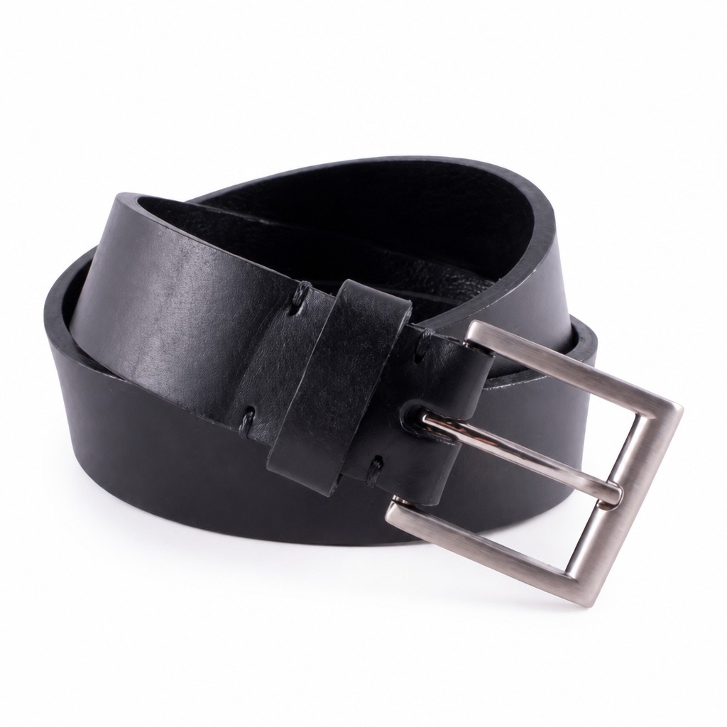 Cinto de cuero para hombre, ancho clásico